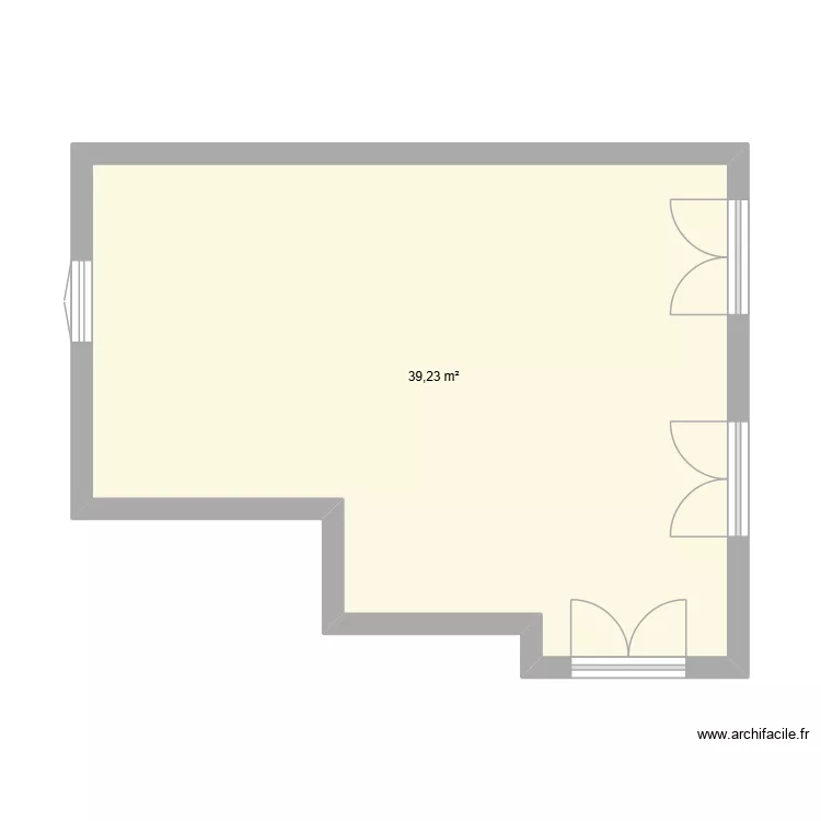 essai telemetre. Plan de 1 Pièce et 39 m² essai telemetre. Plan de 1 Pièce et 39 m²