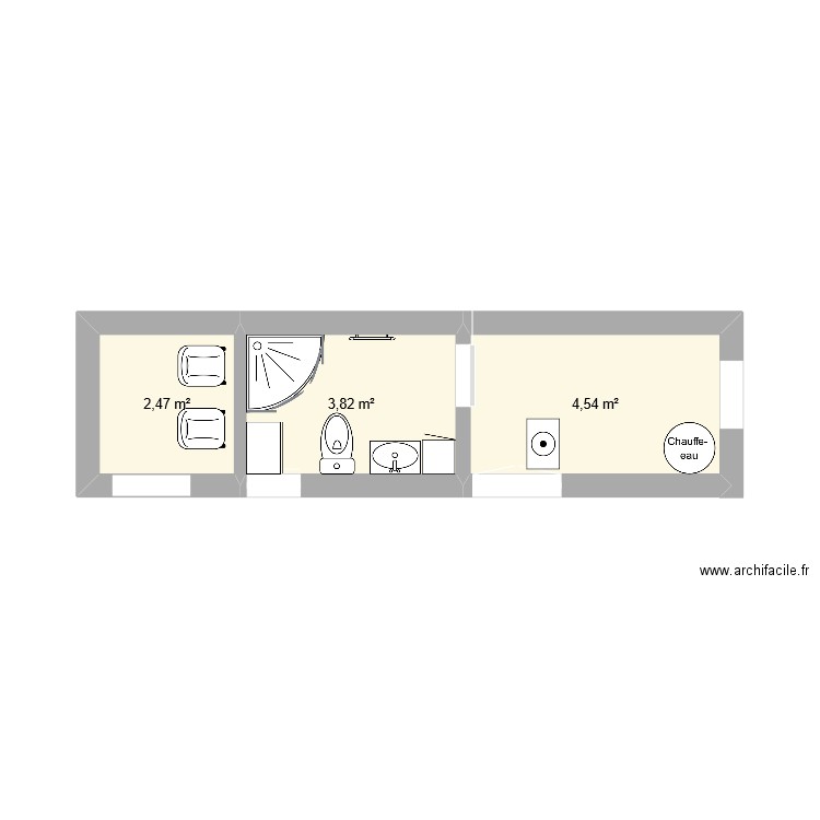 retour. Plan de 0 pièce et 0 m2