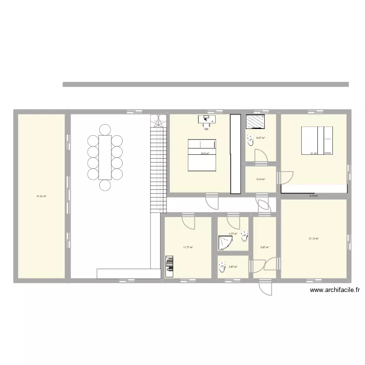 SAUFI. Plan de 11 pièces et 131 m² SAUFI. Plan de 11 pièces et 131 m²