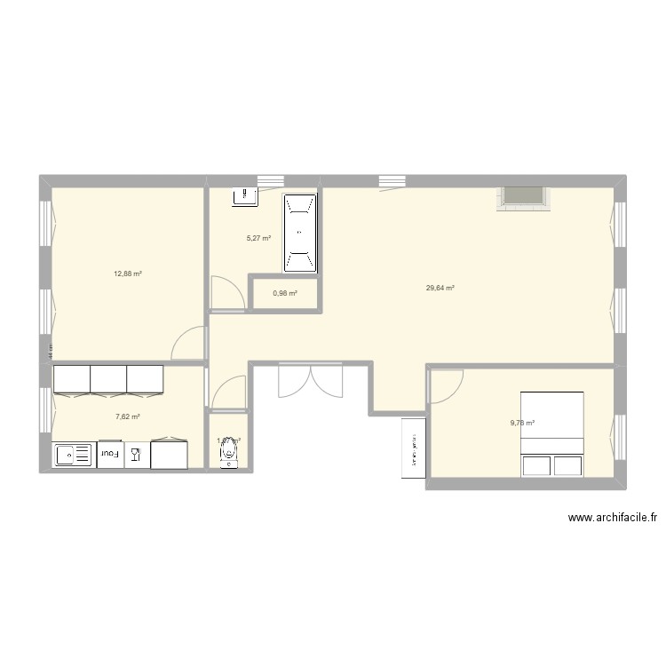 COLOC ACTUEL. Plan de 0 pièce et 0 m2