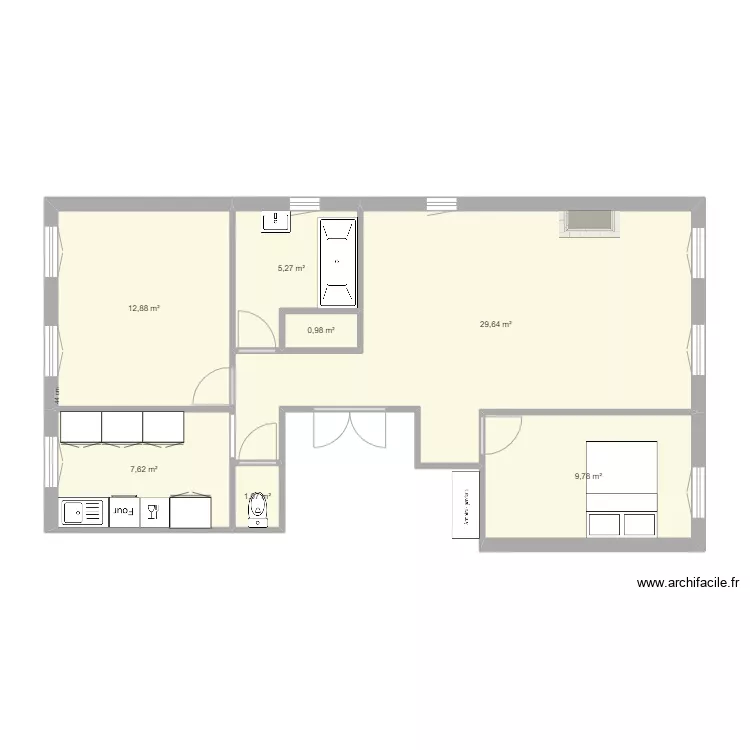 COLOC ACTUEL. Plan de 