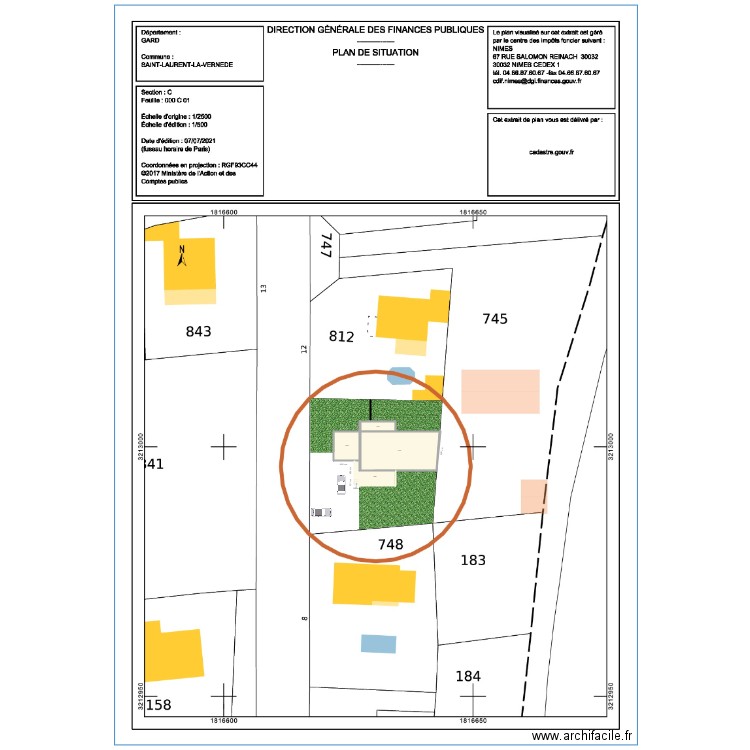 plan de masse MARTIN CARTA. Plan de 0 pièce et 0 m2