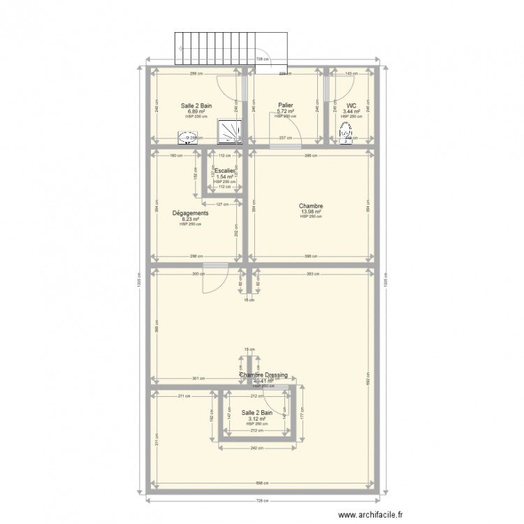 Solution2Lot1Etage2. Plan de 0 pièce et 0 m2