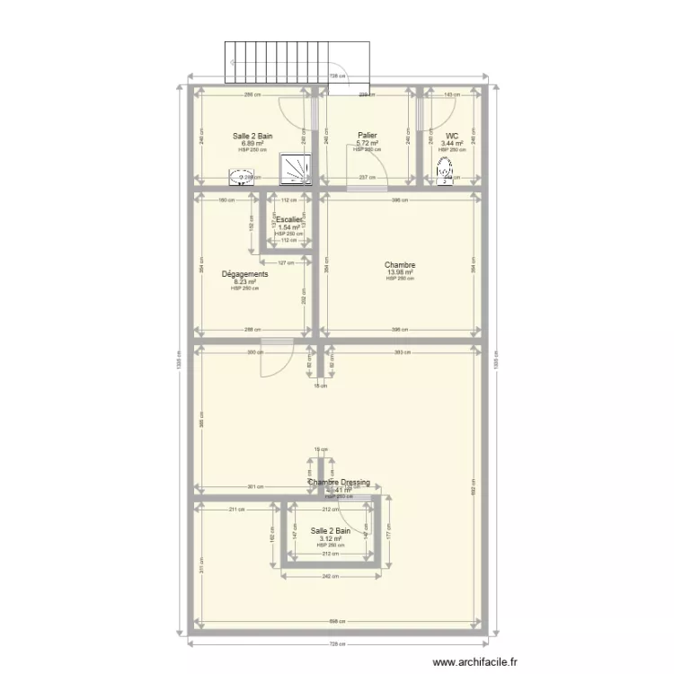 Solution2Lot1Etage2. Plan de 