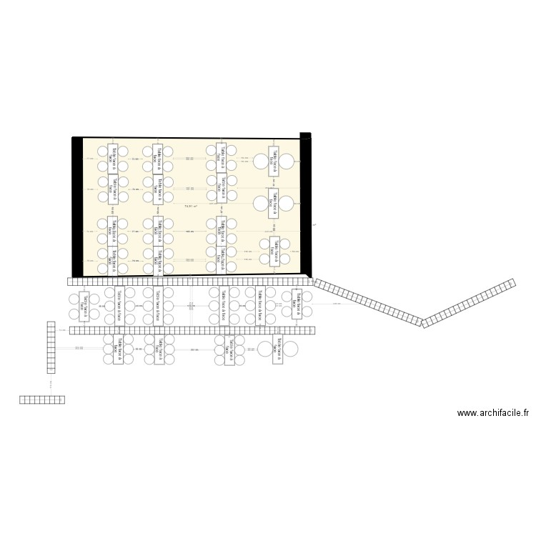 configuration 16 03 2023 V2. Plan de 2 pièces et 75 m2