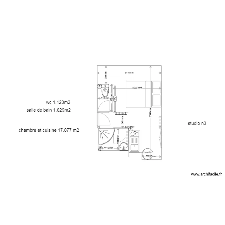 studio n3. Plan de studio n3. Plan de