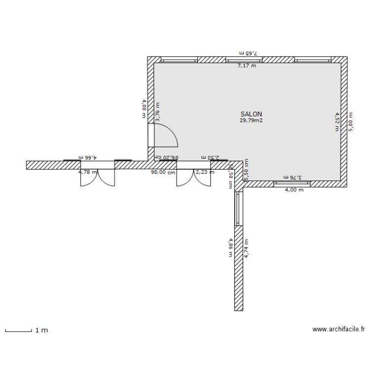 EXTENSION RDC. Plan de 0 pièce et 0 m2