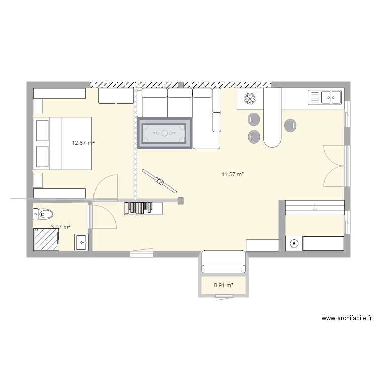 appt acajou. Plan de 0 pièce et 0 m2