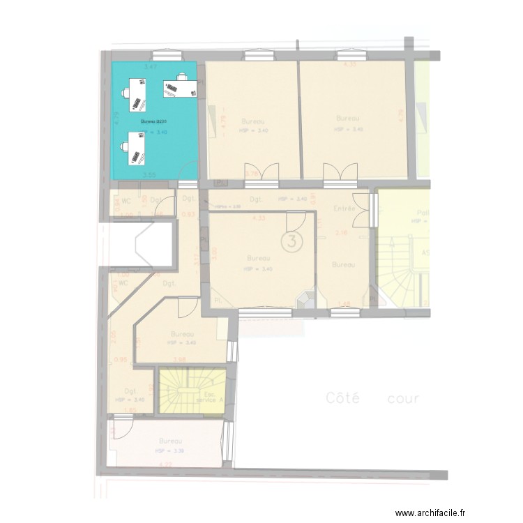 Saint Lazare Gauche2. Plan de 0 pièce et 0 m2