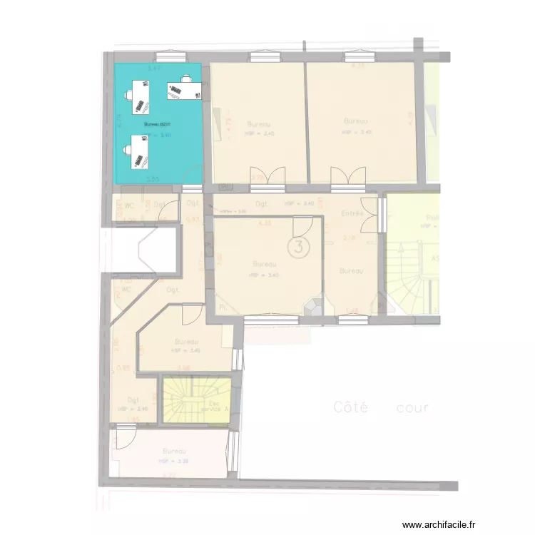 Saint Lazare Gauche2. Plan de 