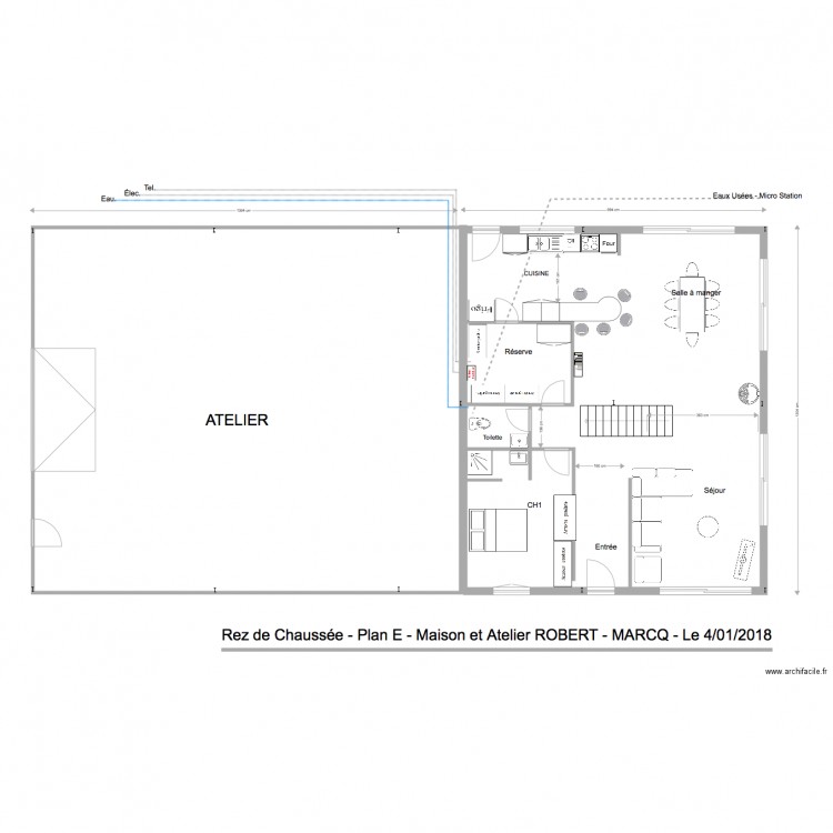 RDC Plan E ROBERT MARK. Plan de 0 pièce et 0 m2