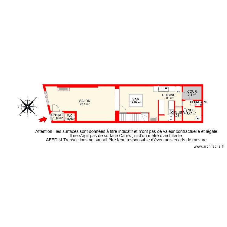 BI 7111 RDC. Plan de 0 pièce et 0 m2