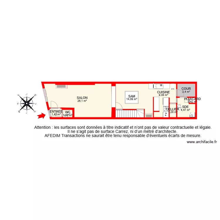 BI 7111 RDC. Plan de 