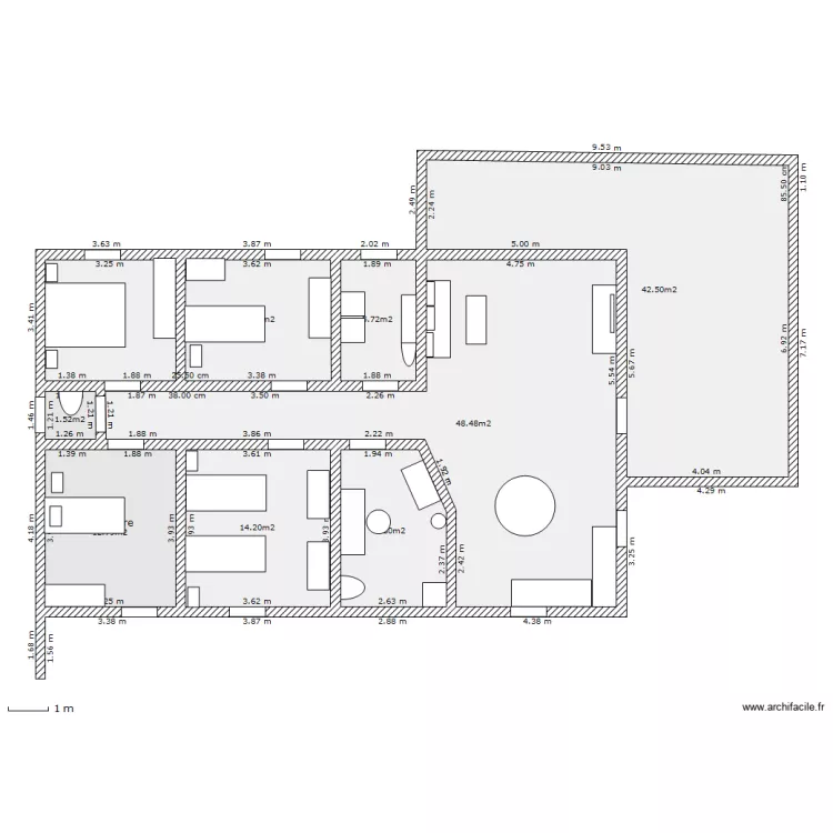 maison 3. Plan de 