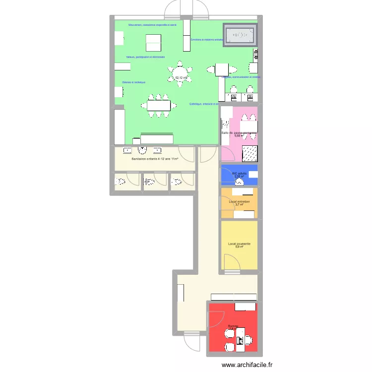 foyer UNITED KIDS. Plan de 