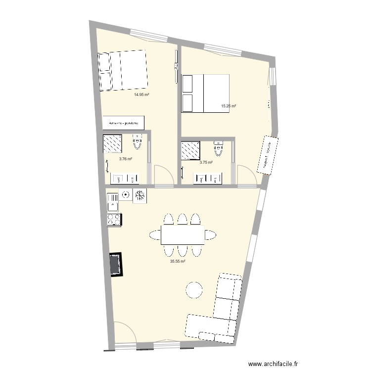 Saint Paul 2. Plan de 0 pièce et 0 m2