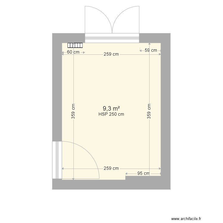 chambre 2 san costanzo. Plan de 0 pièce et 0 m2