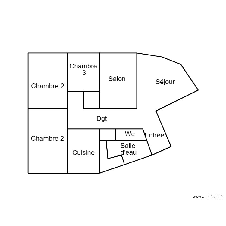 QUIMPER JUILLOT. Plan de 9 pièces et 21 m2