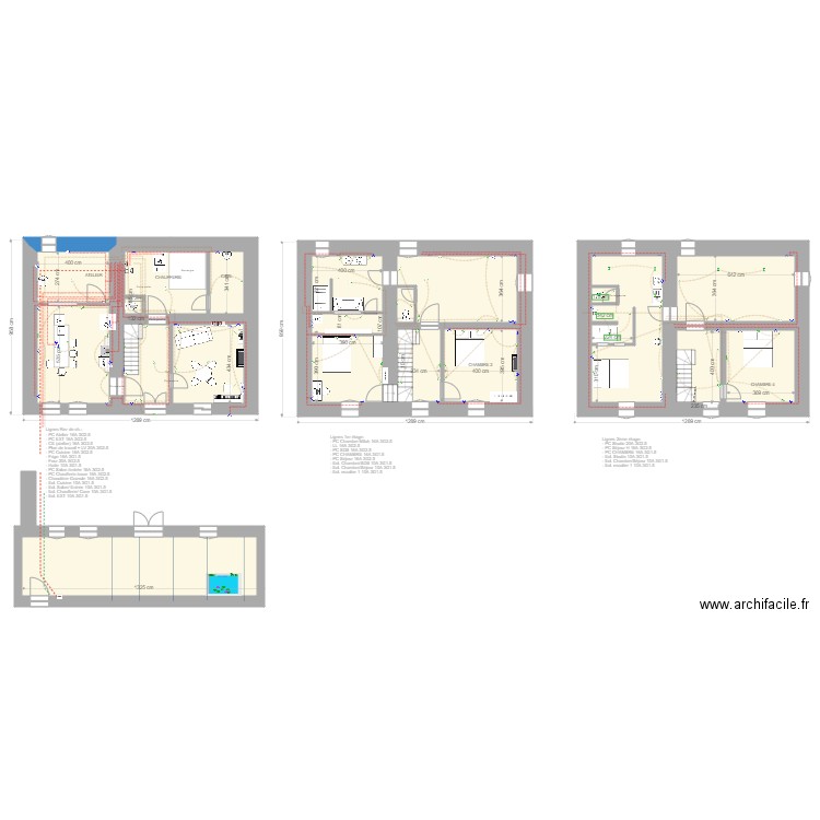 Plan Maison Margerie ok. Plan de 18 pièces et 279 m2