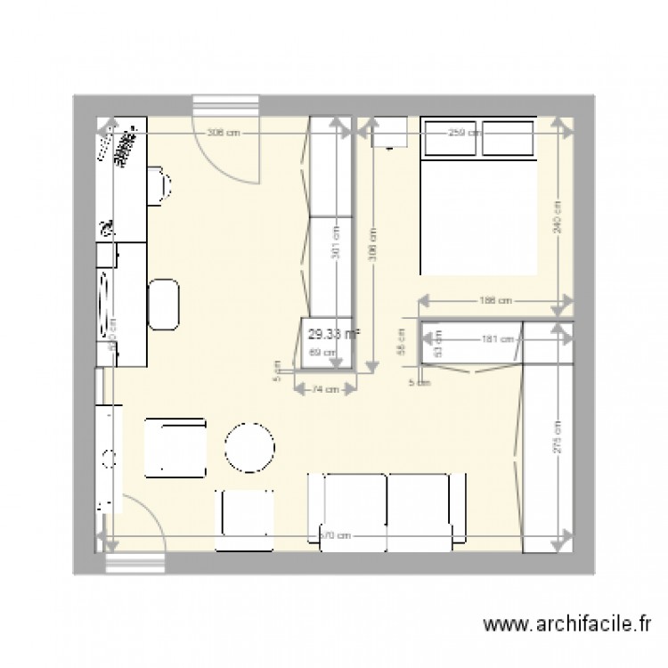 chambre marine. Plan de 0 pièce et 0 m2