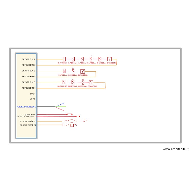 SCHEMA UNIFILAIRE ET CARNET DE CABLES . Plan de 0 pièce et 0 m2