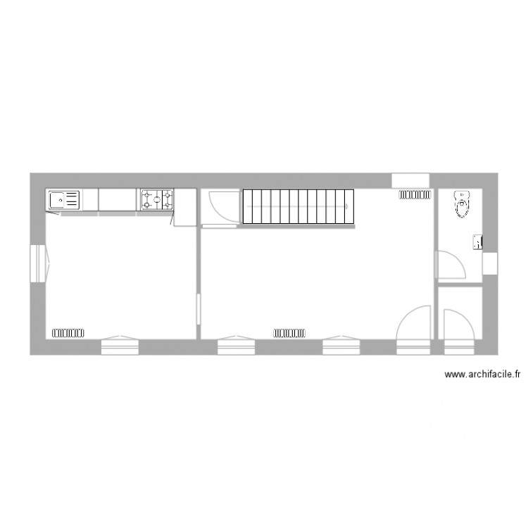 niveau rdc . Plan de 0 pièce et 0 m2