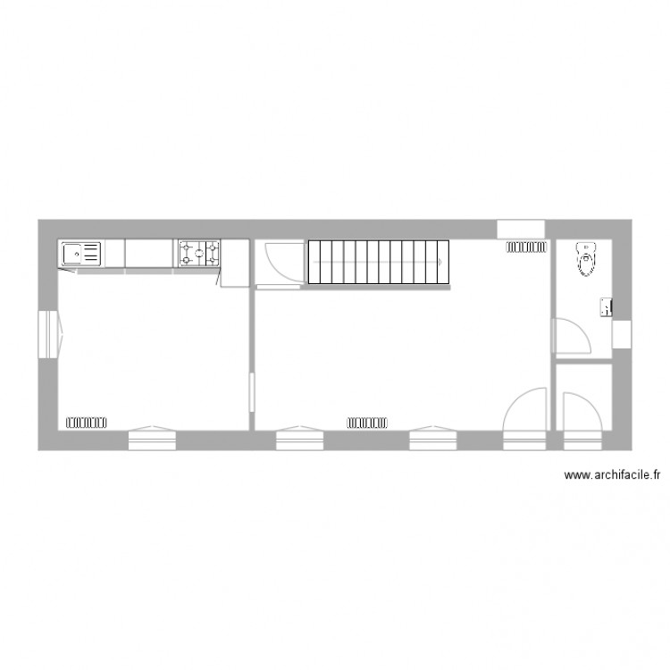 niveau rdc . Plan de 0 pièce et 0 m2