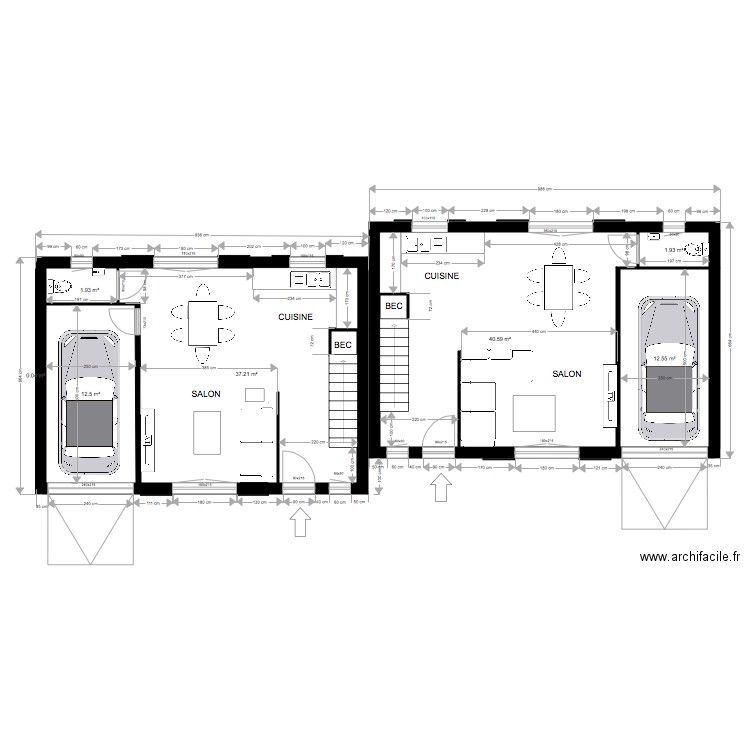 ferte gaucher PLAN MASSE RDC 2. Plan de 0 pièce et 0 m2