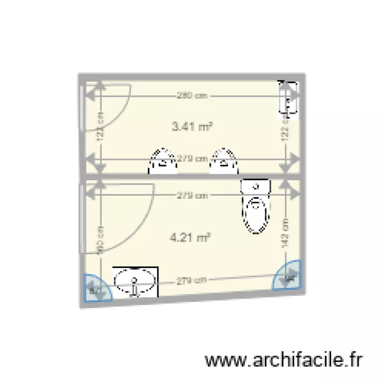 wc  foyer projet 1. Plan de 