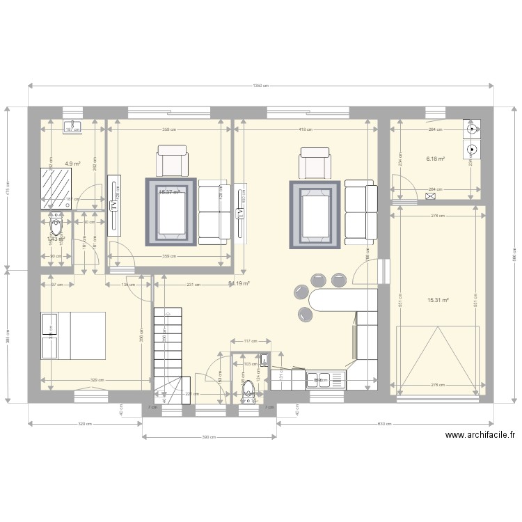 Ludmann RDC 1. Plan de 0 pièce et 0 m2