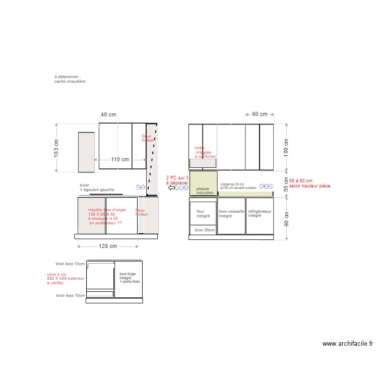 CUISINE. Plan de 0 pièce et 0 m2