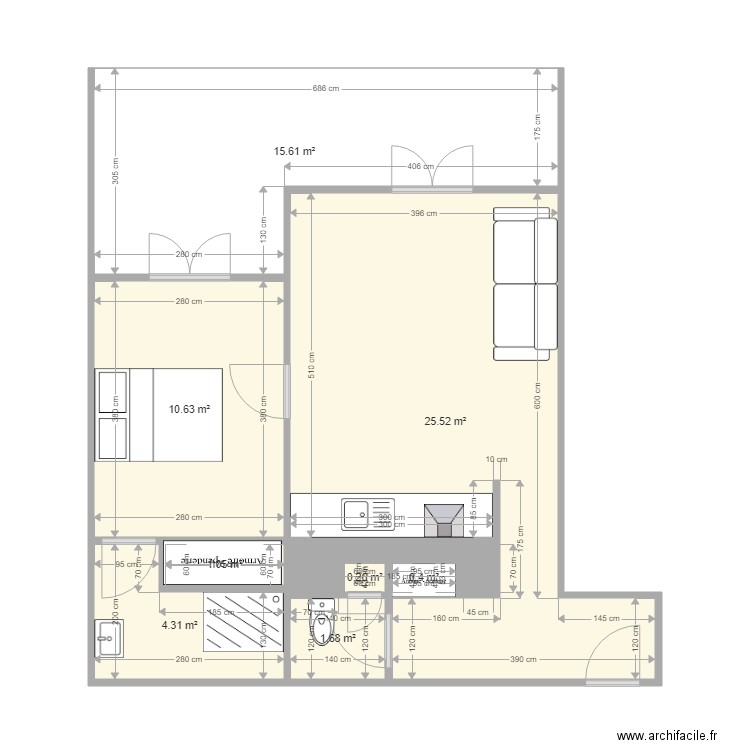 F2 Rocade. Plan de 0 pièce et 0 m2