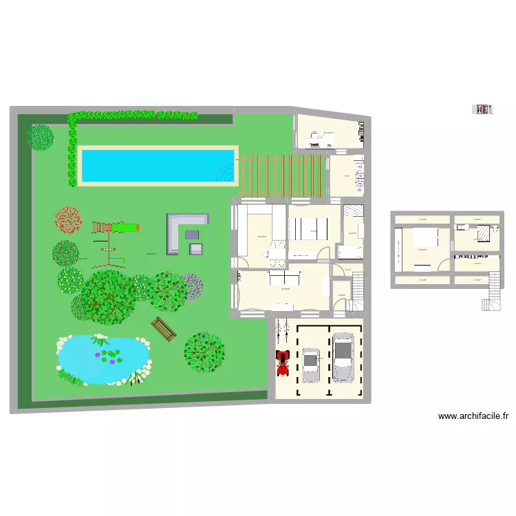 ft(ygyh. Plan de 19  et 527 m²
