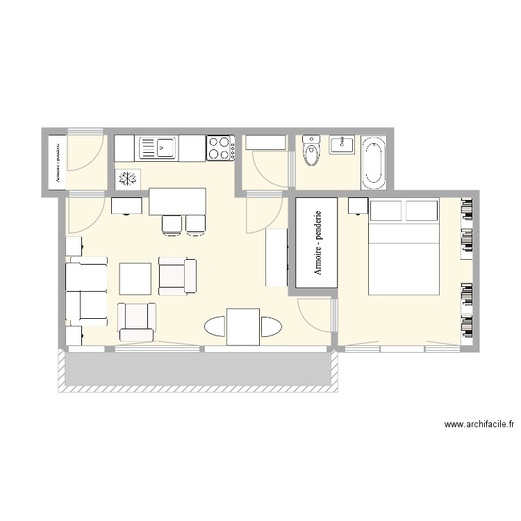 appartement. Plan de 0 pièce et 0 m2