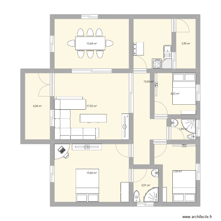 Maison . Plan de 0 pièce et 0 m2