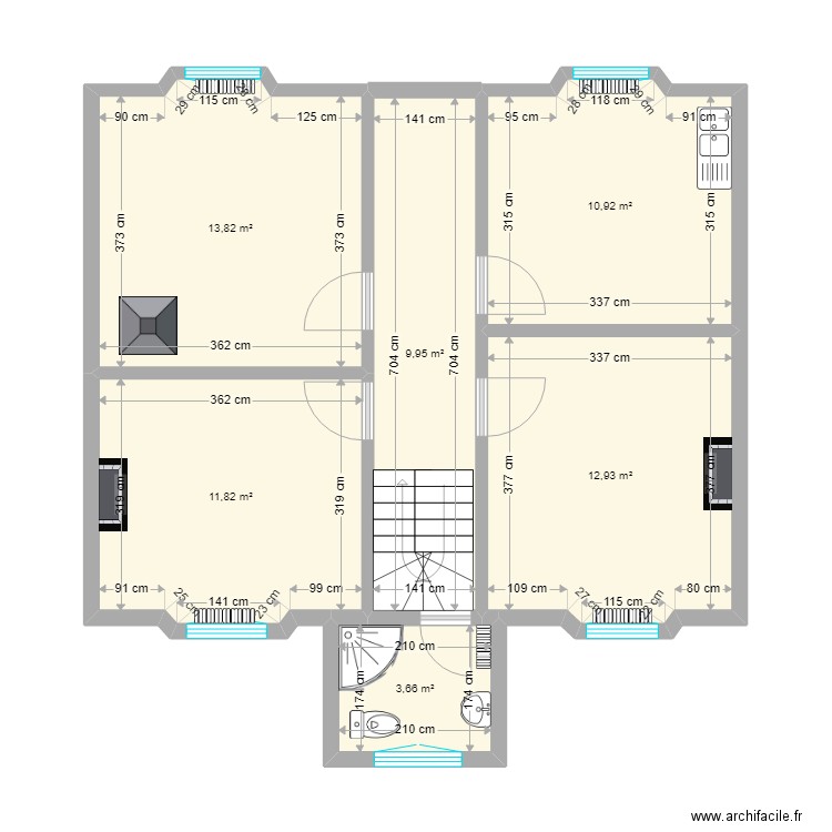 RDC Actuel Loperhet. Plan de 0 pièce et 0 m2