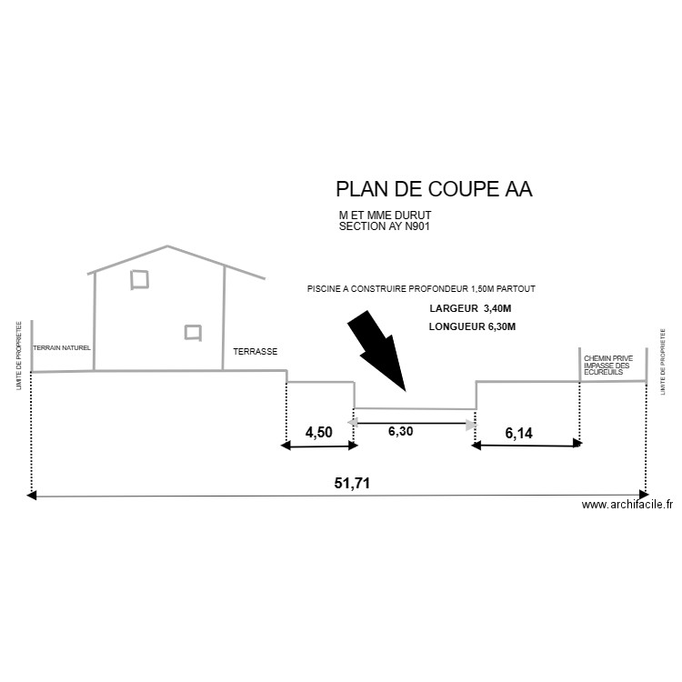 PLAN DE COUPE. Plan de 0 pièce et 0 m2