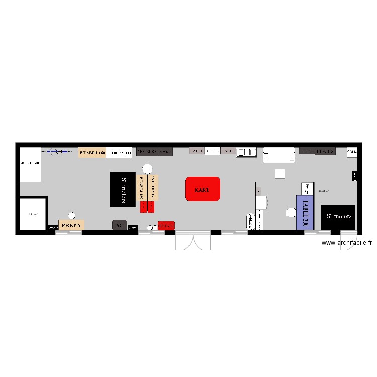 ATELIER PLAINTEL 90 M2. Plan de 0 pièce et 0 m2