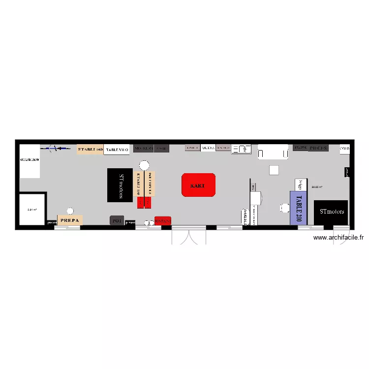ATELIER PLAINTEL 90 M2. Plan de ATELIER PLAINTEL 90 M2. Plan de