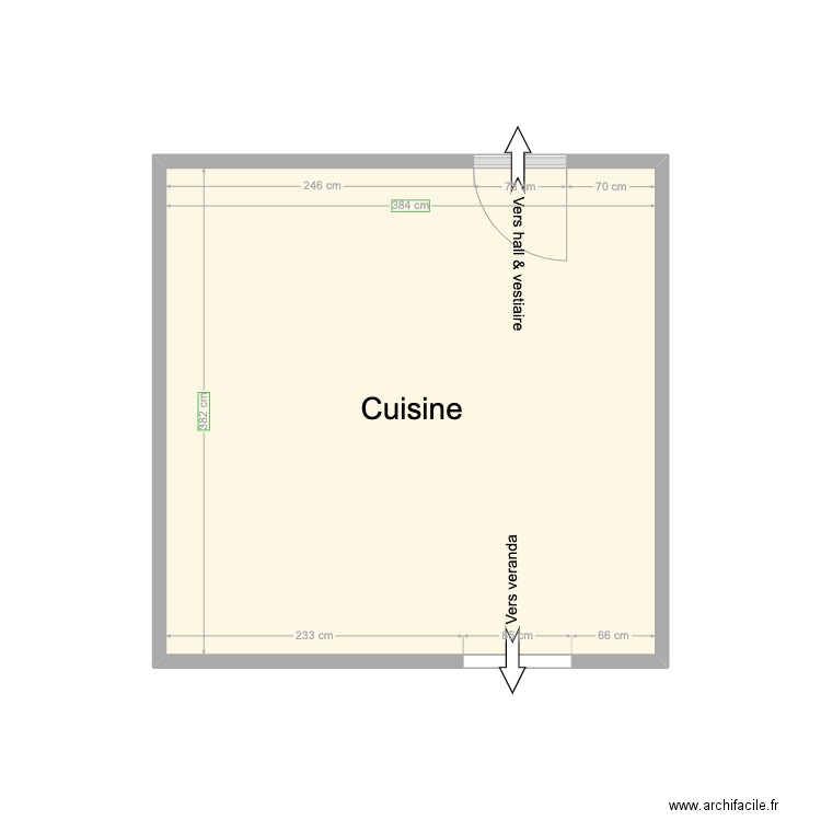 Maison Aische - Cuisine. Plan de 0 pièce et 0 m2