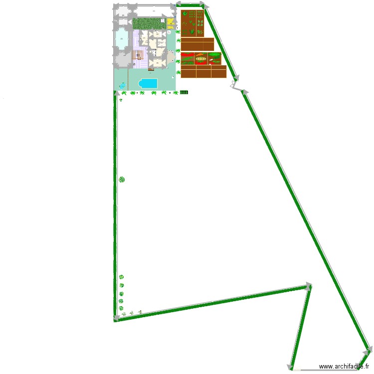 TWX V1. Plan de 10 pièces et 264 m2