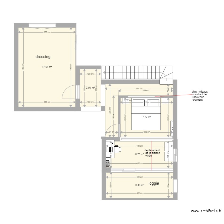 aureville chambre propriétaire. Plan de 0 pièce et 0 m2