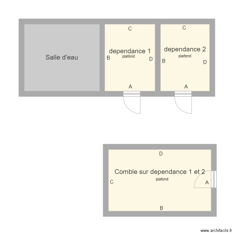 dep 1 et 2. Plan de 0 pièce et 0 m2