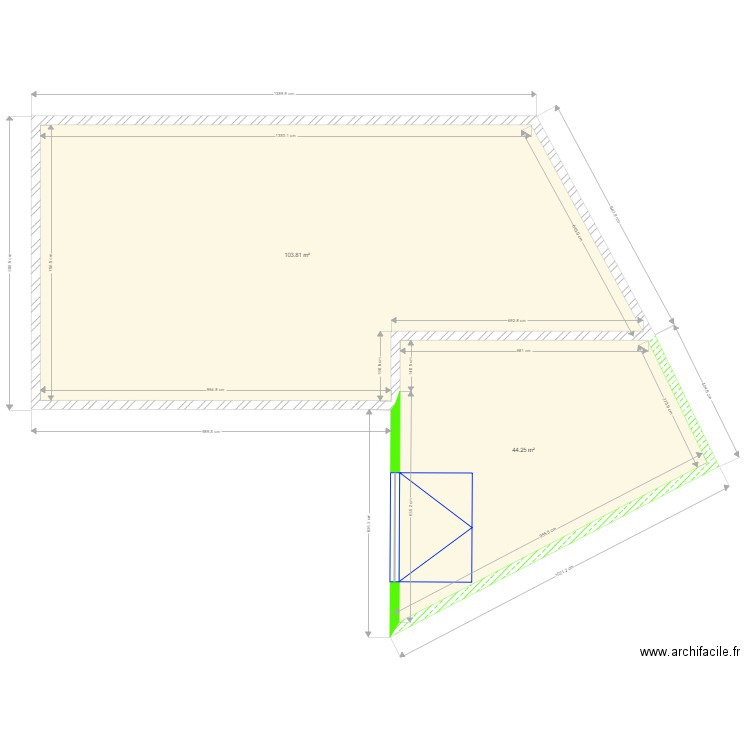 plan maison 02 04062023. Plan de 2 pièces et 148 m2