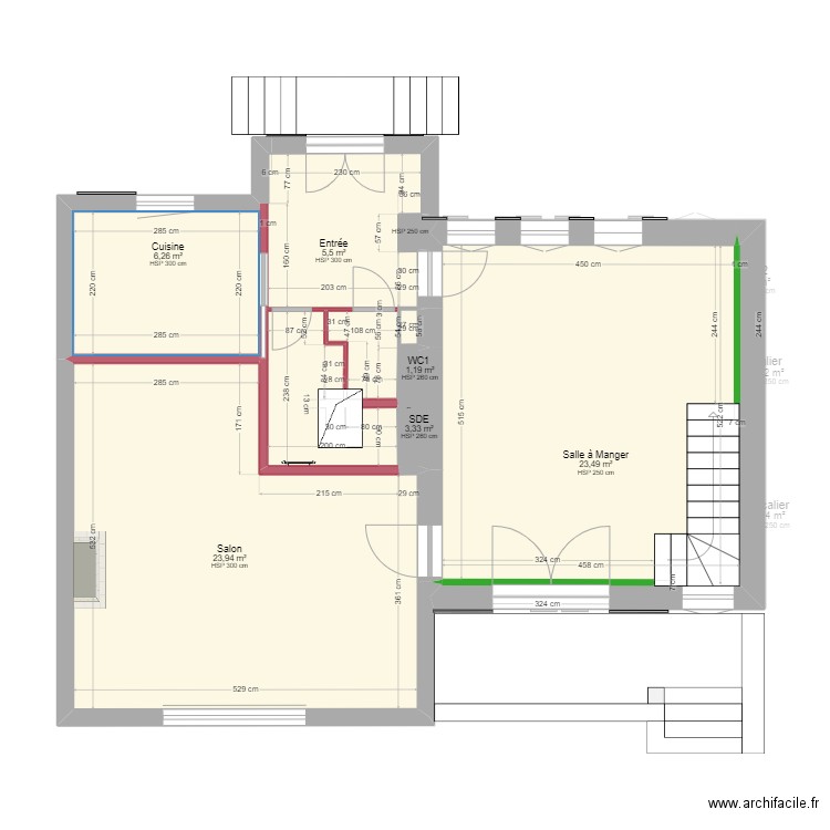 Olivet Projet 4. Plan de 16 pièces et 143 m2