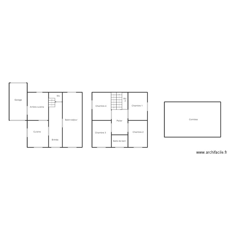 PENMARCH TIRILLY. Plan de 10 pièces et 102 m2