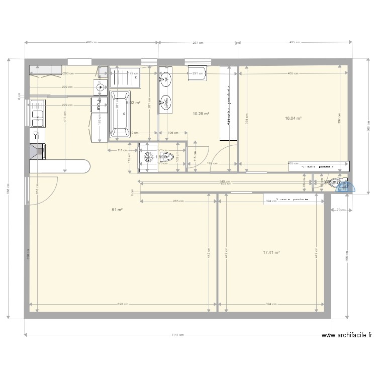 le TEICH projet 1. Plan de 0 pièce et 0 m2