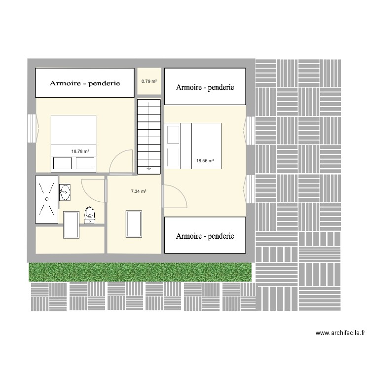 Cube 1FF Etage. Plan de 0 pièce et 0 m2