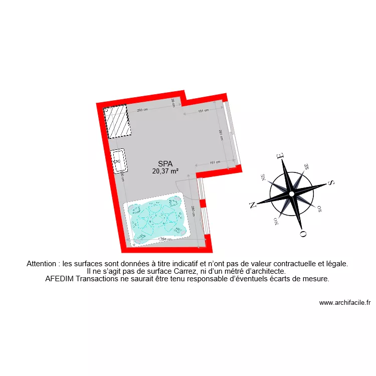 BI 7063 SPA PASCAL. Plan de 
