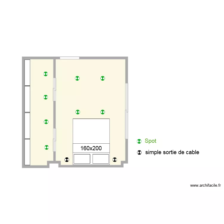 PLan future chambre. Plan de 